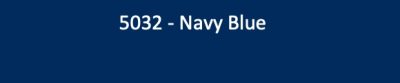 A rectangular navy blue color sample showing the text 5032 - Navy Blue in white centered near the top on a solid dark blue background.